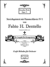 String Quartet with Piano No. 1 Op. 5 P.O.D. cover